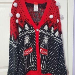 Coca Cola Bear Chrismtas Sweater Jacket